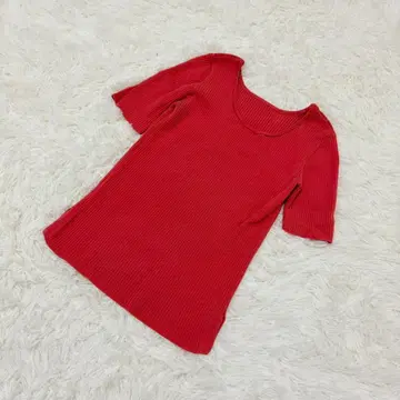 B:MING by BEAMS 티셔츠 리브 핑크 페미닌 캐주얼