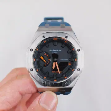 G-SHOCK 카시오크풍 네이비 고무 벨트