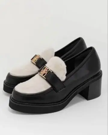 RANDA 란다 모노그램 벨트 볼륨 로퍼 믹스 거의 새상품