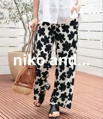 niko and - 니코앤드 DRY  프린트 팬츠 꽃무늬