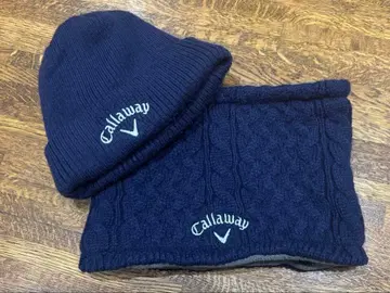 캘러웨이 니트 모자 넥워머 세트 판매 네이비