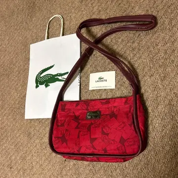 미사용 새상품급 LACOSTE 보르도 숄더백