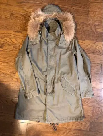 SHIPS 퍼 장식 모즈 코트