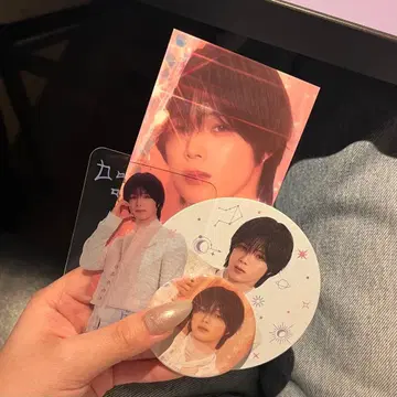 &TEAM cafe 카페 k 코스터 캔 배지 특전 클리어 트레이딩 카드