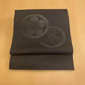 새상품 블랙 나고야 오비 상복용