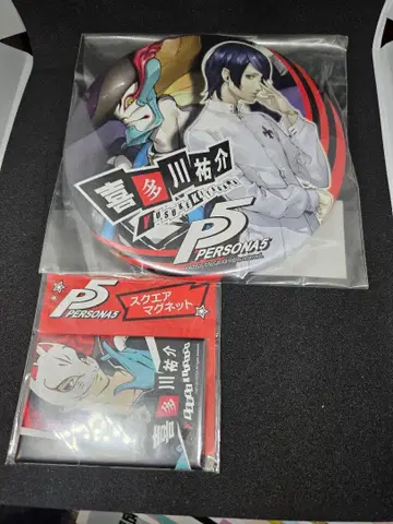 페르소나 5 키타가와 유스케 빅 배지 + 스퀘어 마그넷