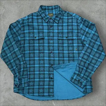 CALEE 칼리 프린트 플란넬 별 패턴 체크 무늬 셔츠 옴브레 아메카지