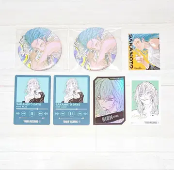사카모토 데이즈 아카오 리온 홀로 카드 뮤직 캔뱃지 타워 레코드