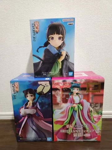 [미개봉] 약사의 혼잣말 피규어 고양이 마오마오 월정 3체 묶음 판매