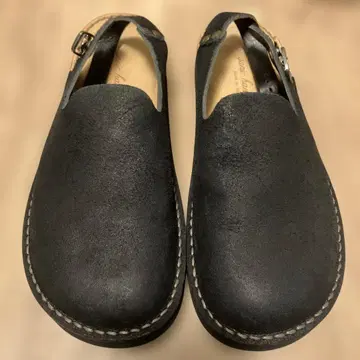 Organic Handloom 블랙 사보 샌들