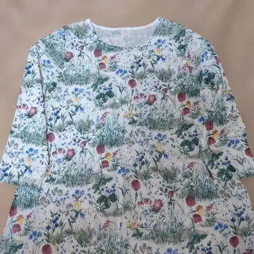 장밋빛 인생 튜닉 리버서블 프리틸라리아 꽃무늬