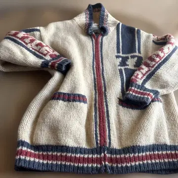 Supervision 니트 가디건 크림 네이비 구제 의류