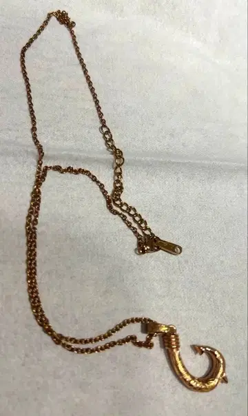 IRIEBEACH fish hook necklace 골드