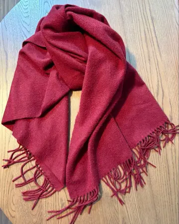 Theory 캐시미어 100% 대형 스톨 보르도