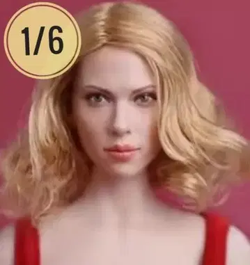 [새상품] 1/6 사이즈 스칼렛 요한슨 헤드 심리스 피규어 등