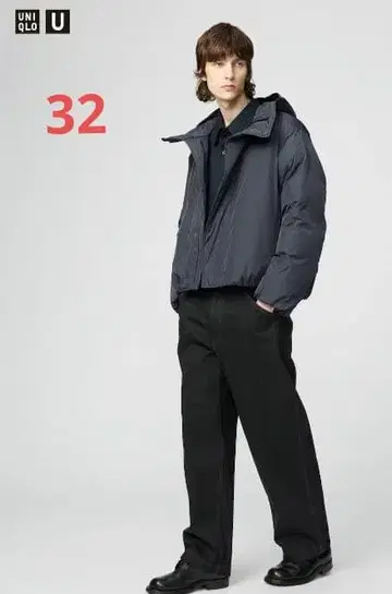 와이드 핏 컬러 진 유니클로 U UNIQLO U 블랙