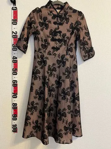 NC 차이나 드레스풍 원피스 드레스 꽃무늬 레이스 롱 원피스 M