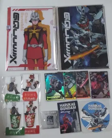 기동전사 건담 지크 액스 스키야 샤아 클리어 파일 외 굿즈 묶음 판매