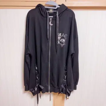 리슨 플레이버 신비의 눈동자 레이스업 지퍼 후드티 아오이 카나 길길