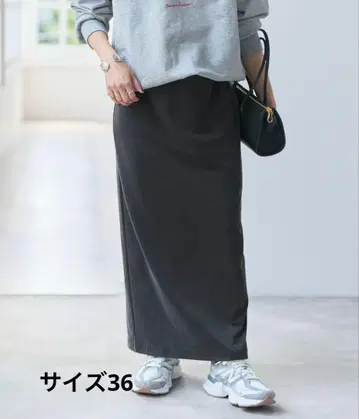 Spick&Span 새틴 저지 I 라인 스커트