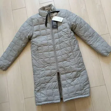 새상품 TAION 타이온 그레이 퀼팅 롱 다운 자켓