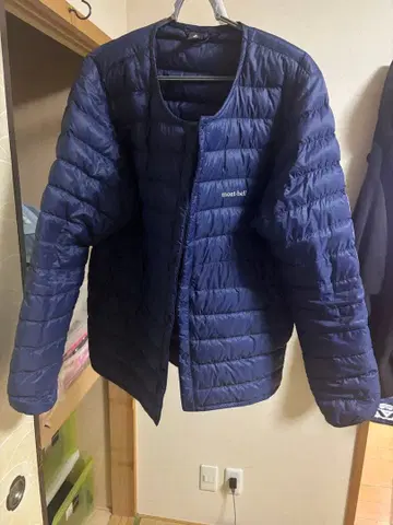 네이비 다운 자켓 L 사이즈