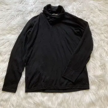 SOU SOU 깃머플러 지반 블랙 울 티셔츠 일본제