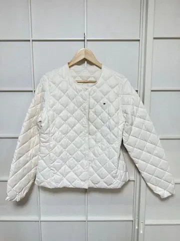 타미힐피거 퀼팅 자켓 화이트