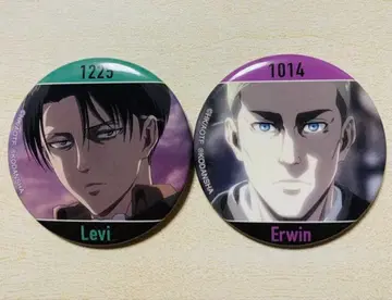 진격의 거인 AMNIBUS 아뮤니버스 WIT 캔뱃지 리바이 엘빈