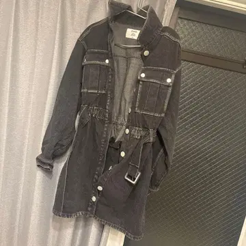 jouetie 다크 그레이 데님 원피스