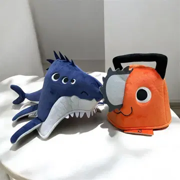 체인소 맨 레제 편 프리미엄 봉제 인형 모자 포치타 빔 세트