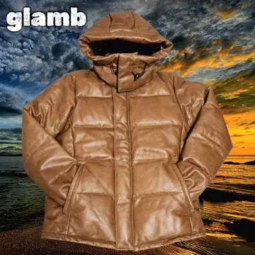 [고품질 천연 가죽] glamb 가죽 다운 자켓 기무라 타쿠야 HERO