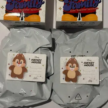 새상품 POPMART 미키 패밀리 칩 앤 데일 세트