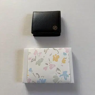 황궁 매점 코인 케이스 밴드 포함 동전 지갑 블랙 소가죽 미사용 새상품