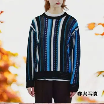 티케이 타케오 키쿠치 시스루 편직 러셀 스트라이프 니트 /F