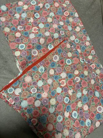 순수 실크 코몬 기모노 중고