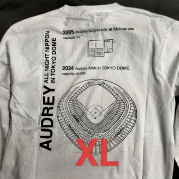 오드리 도쿄돔 롱T XL 올나이트닛폰 AUDREY 남녀 공용