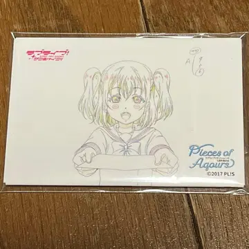 러브 라이브 선샤인 Aqours 전시회 스퀘어 캔뱃지 쿠로사와 루비