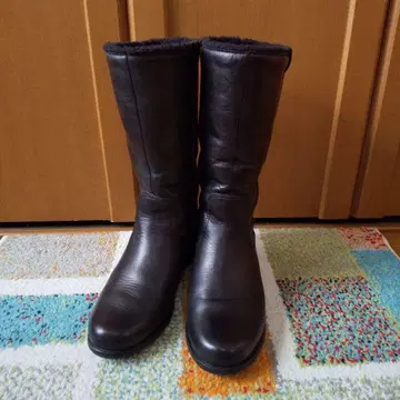 fitfit 블랙 가죽 보아 부츠 22.5cm