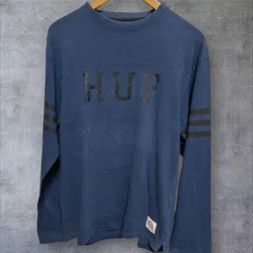 상태 A- HUF의 긴팔 티셔츠 하프의 긴팔 셔츠