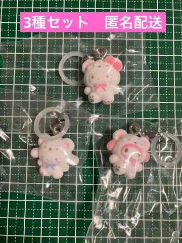산리오 캐릭터즈 메지루시 액세서리 복슬복슬 스노우 3종 세트
