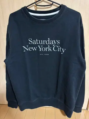 새터데이즈 뉴욕 블랙 트레이닝복 맨투맨 M