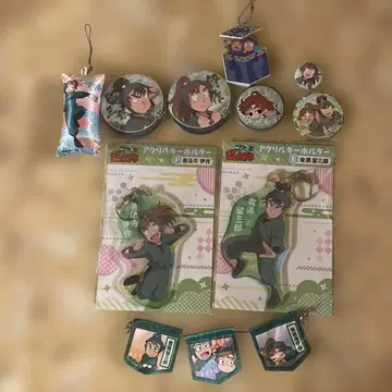 닌타마 란타로 아크릴 키링 캔뱃지 일괄 요시모토 이사쿠 쇼쿠마 루사부로