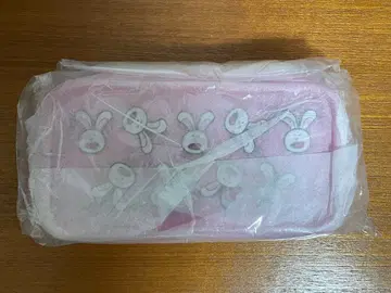 타베코 동물 클리어 펜 파우치 토끼 올 패턴