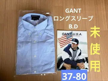 미사용 GANT 롱 슬리브 라이트 블루 핀스트라이프 37-80