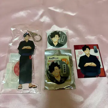 하이큐 엔니치 아크릴 스탠드 캔뱃지 혜택 쿠로오 테츠로