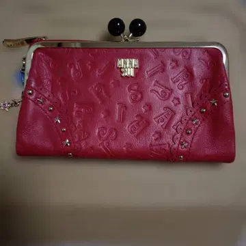 안나수이 장지갑 레드 덮개형