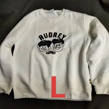 오드리 도쿄돔 트레이닝복 화이트 L 올나잇닛폰 맨투맨