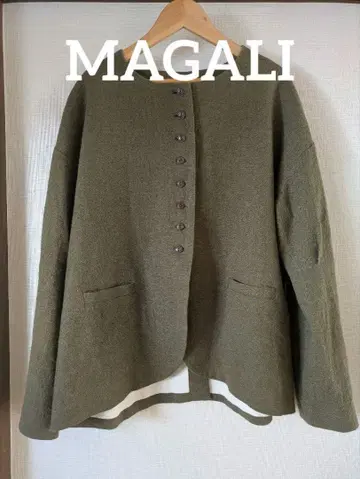 새상품급 MAGALI 마가리 린넨울 자켓 카키