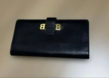 발리 골드 로고 금장 장식 장지갑 블랙